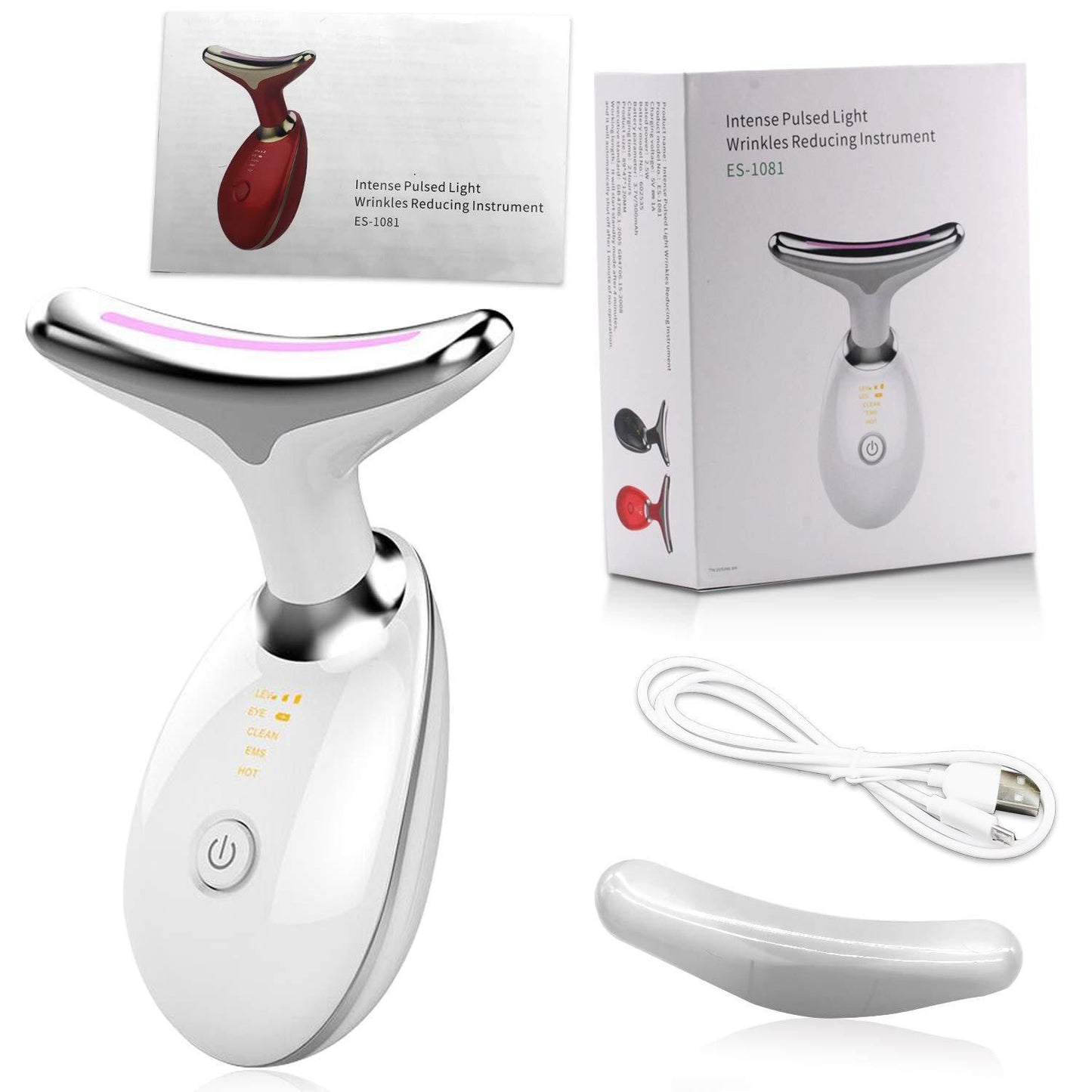 7-in-1 Neck Lines Dolphin Beauty Device Neck Massager